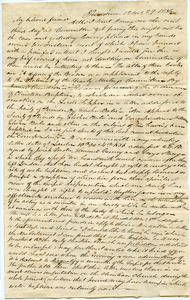Letter from Samuel B. Tobey to Thomas Howland
