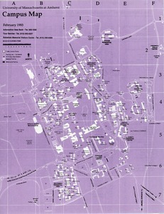 University of Massachusetts at Amherst campus map