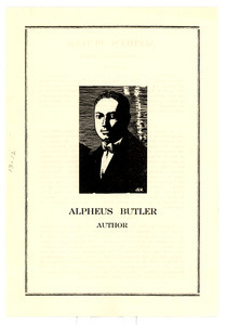 Biographical sketch of Alpheus Butler