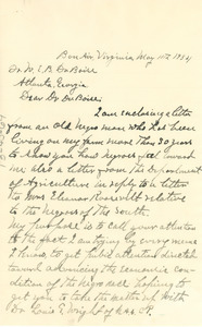 Letter from G. T. McElderry to W. E. B. Du Bois