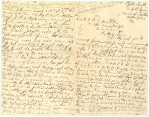 Letter from Rotoli Xaba to W. E. B. Du Bois