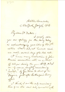 Letter from Ebenezer D. Bassett to W. E. B. Du Bois