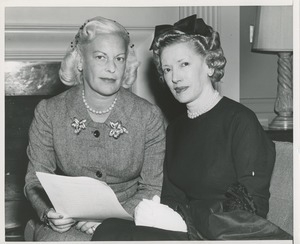 Margaret Milbank Bogert and Helen Menken