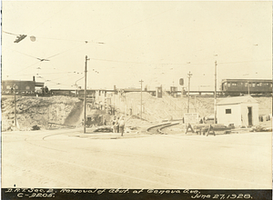 Dorchester Rapid Transit section 2. Removal of abutment at Geneva Avenue