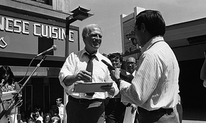 Mayor Kevin White and others at the 1979 August Moon Festival