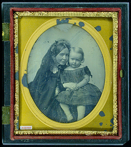 Unidentified mother and child