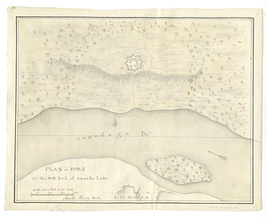 Plan of Fort [Brewerton] at the west end of Onnide Lake