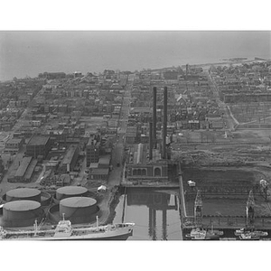 South Boston, Boston Edison, right, Walworth Company, left, area structures, Boston, MA