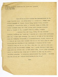 Statement by the Citizens National Committee for Sacco and Vanzetti, August 20, 1927