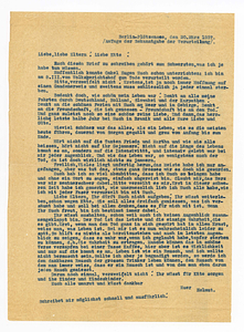 Letter from Helmut Hirsch to parents, March 20, 1937