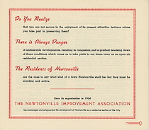 Newtonville Improvement Association records