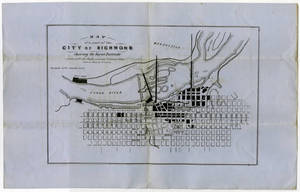 Map of a part of the City of Richmond showing the burnt districts, published by Wm Ira Smith