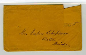 Letter by A. Brainard to Rufus Chapman
