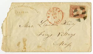 Letter by George L. Day, State House, Boston, Massachusetts, to Mrs. Leander King, Forge Village, Massachusetts