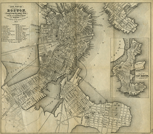 New Map of Boston: Comprising the Whole City with the New Boundaries of the Wards.