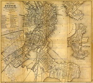 New Map of Boston: Comprising the Whole City, With the New Boundaries of the Wards.