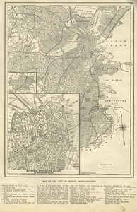 Map of the City of Boston, Massachusetts.