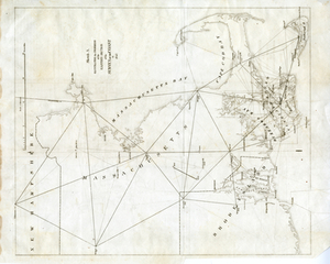 Sketch A. Illustrating the Progress of the Eastern Section of the Survey of the Coast in 1845.