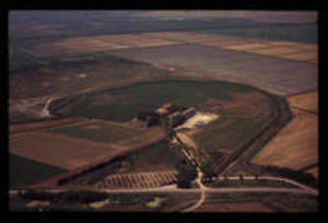 Aerial view of the site, 1975