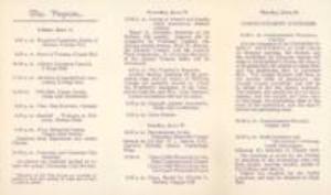 Program for the Williams College Commencement Week Exercises, 1934