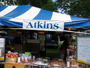 Atkins Farms Country Market booth