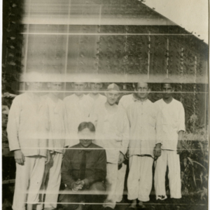 Camp MacArthur - Waco, Texas - World War I - Patients and a soldier