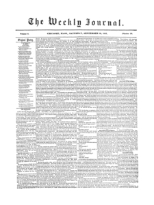 Chicopee Weekly Journal, September 29, 1855