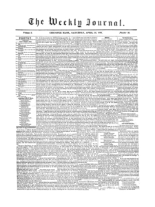 Chicopee Weekly Journal, April 19, 1856