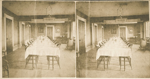 Dining room at Massachusetts Agricultural College in Amherst
