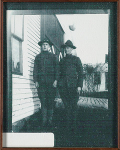 World War I Clyde O. Bosworth and Sylvanus Bourne in World War I uniform, Halifax, Massachusetts