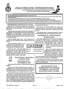 Cross Dressers International Vol.2 No.2 (October 1992)