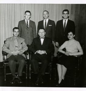 Members of Suffolk University's Business Club, 1958