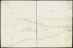 Map of the Hampshire & Hampden R.R. and proposed Springfield Branch / L.M.E. Stone, Chief engineer, H. & H. R. Road.