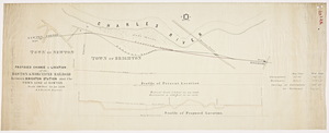 Proposed change of location of the Boston and Worcester Railroad between Brighton Station and the town line of Newton / E.S. Philbrick, engineer.