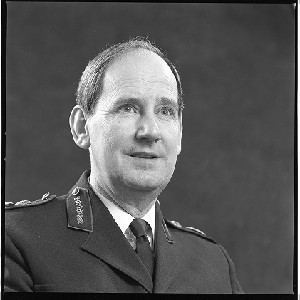 Sir Hugh Annesley, Chief Constable of the RUC. Taken at RUC headquarters, "Brooklyn" Knock, Belfast