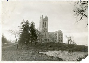 Gasson Hall exterior: back from south