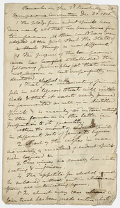 Edward Hitchcock notes on temperance, 1836 December 21 and 1837 February 28