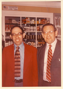 My father and grandfather in the store