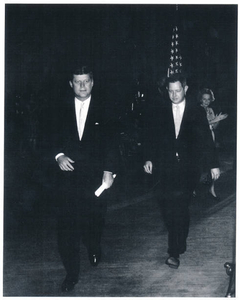 My dad, Dan H. Fenn, Jr. with JFK at Constitution Hall, Washington, D.C.