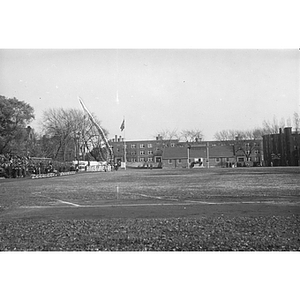 Huntington Field before NU / Arnold College football game