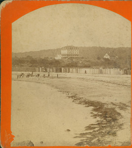 Stereograph of Crescent Beach House, Crescent Beach, Magnolia, Mass., undated