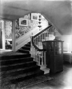 Arthur Little House, 2 Raleigh St., Boston, Mass., Stairwell..