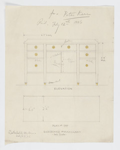 "Sideboard of Mahogany"