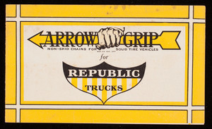 Arrow Grip for Republic Trucks, Arrow Grip Manufacturing Company, Glens Falls, New York