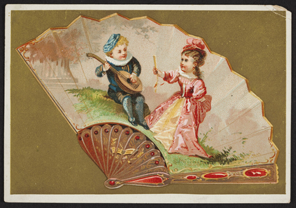 Trade card for Hogg, Brown & Taylor, dry goods, 477 to 481 Washington Street, Boston, Mass., ca. 1880