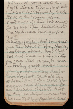 Thomas Lincoln Casey Notebook, March 1895-July 1895, 133, afternoon at home with Em
