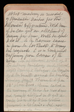 Thomas Lincoln Casey Notebook, November 1894-March 1895, 079, Abbot making a [illegible]
