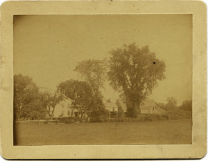 Asa's old farm home in Amherst, Mass., before any improvements