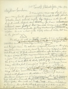 Letter from Benjamin Smith Lyman to Franklin Benjamin Sanborn