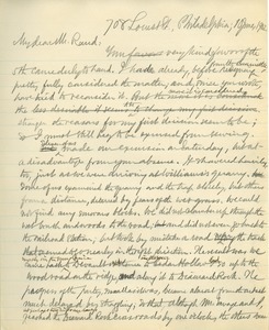 Letter from Benjamin Smith Lyman to Theodore Rand